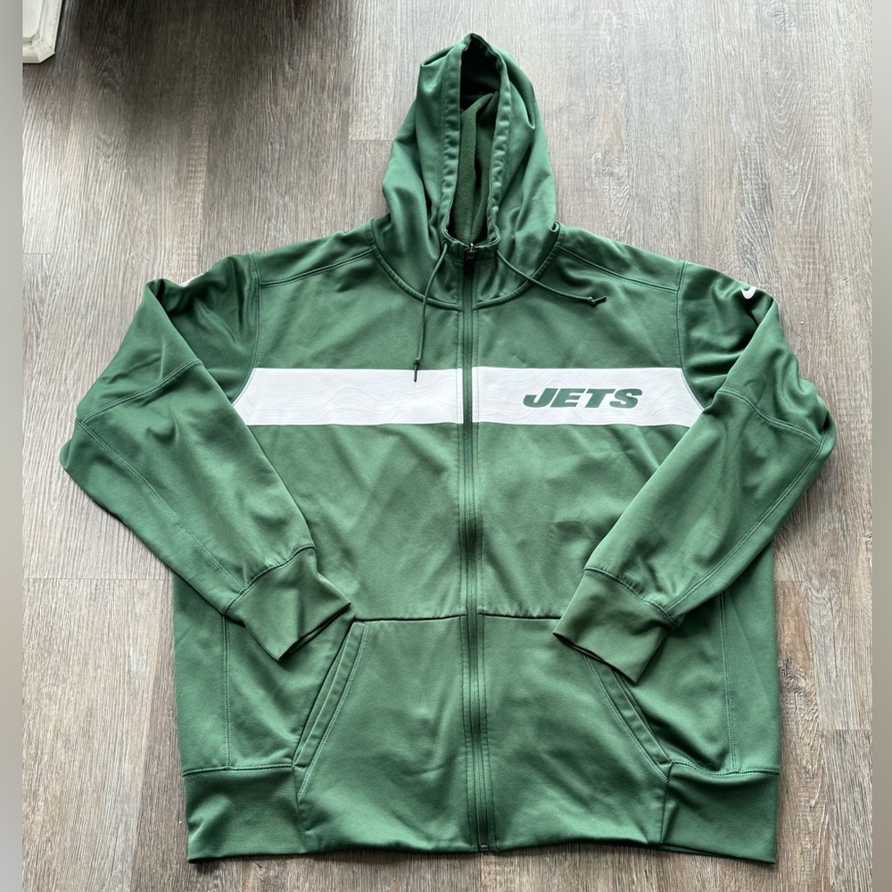 Nike NFL ON Field Therma Fit New York Jets XXL Zip Up Sweatshirt